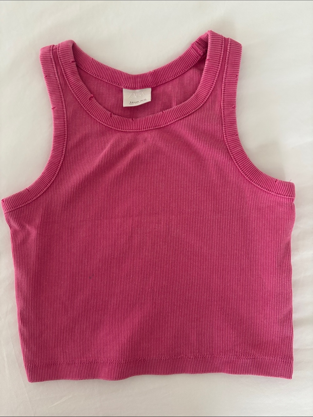 Girls' Zara Ribbed Tank Top - Pink